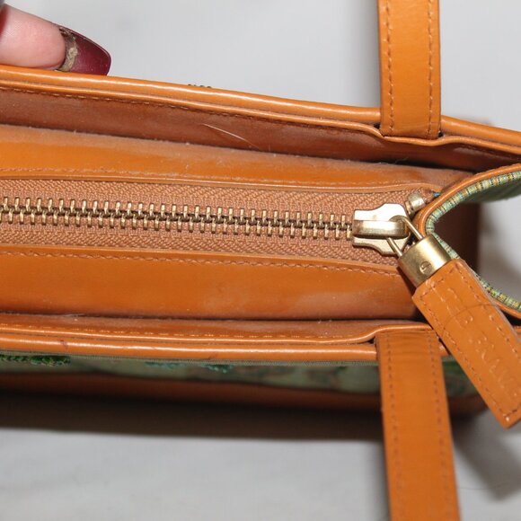 New #198 Rare Adorable Kay Unger Leather Applique Mini Tote Bag Handbag Purse - Picture 4 of 9